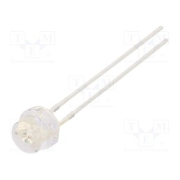 10 pcs : OSR5RU56A1A-5V - LED, 4.8mm, red, 150÷220mcd, 100°, Front: convex, 5V, No.of term: 2