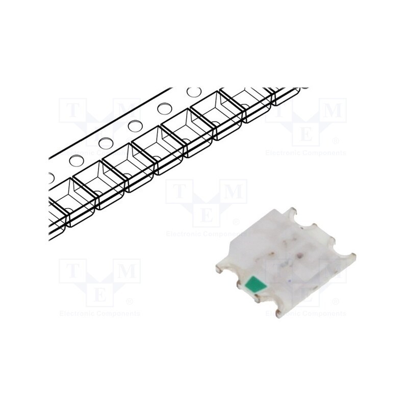 10 pcs : OSTB3227C1C-A - LED, SMD, 1210, RGB, 3.2x2.7x0.8mm, 120°, 1.8÷2.6/2.8÷3.6/2.8÷3.6V