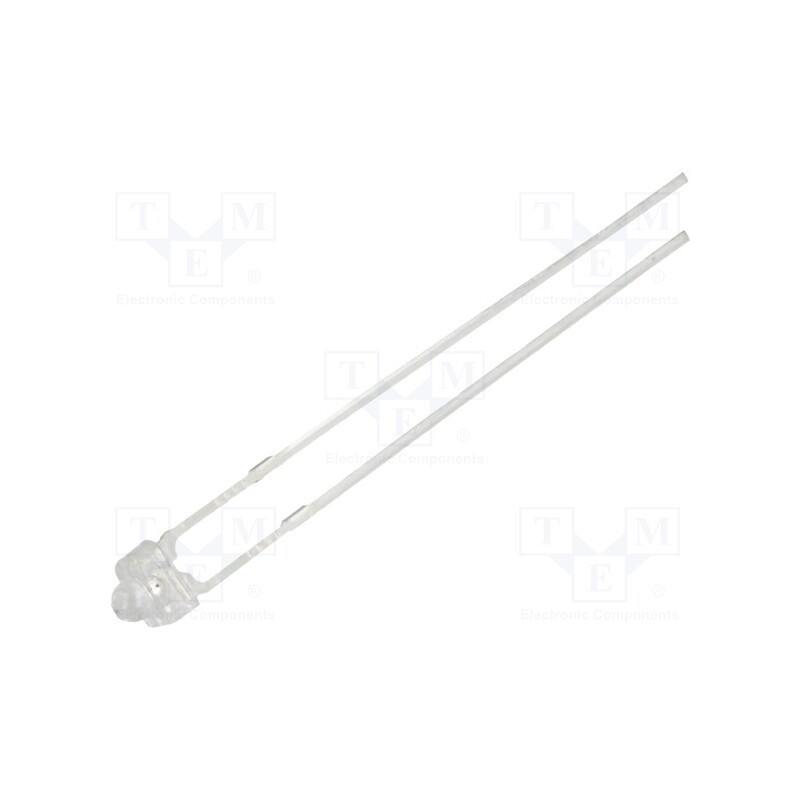 10 pcs : OSO5JA7331A - LED, 1.8mm, orange, 1120÷1500mcd, 30°, Front: convex, 1.8÷2.6V