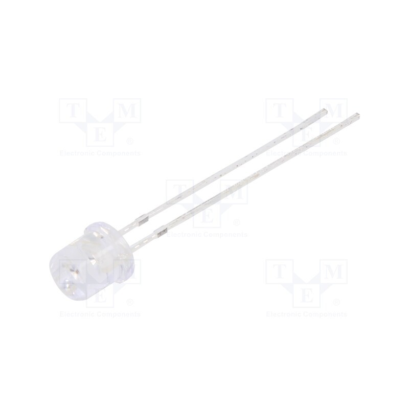 10 pcs : OSR5PA57E1A-1MA - LED, 5mm, red, 68÷100mcd, 140°, Front: flat, 1.8÷2.2V, No.of term: 2