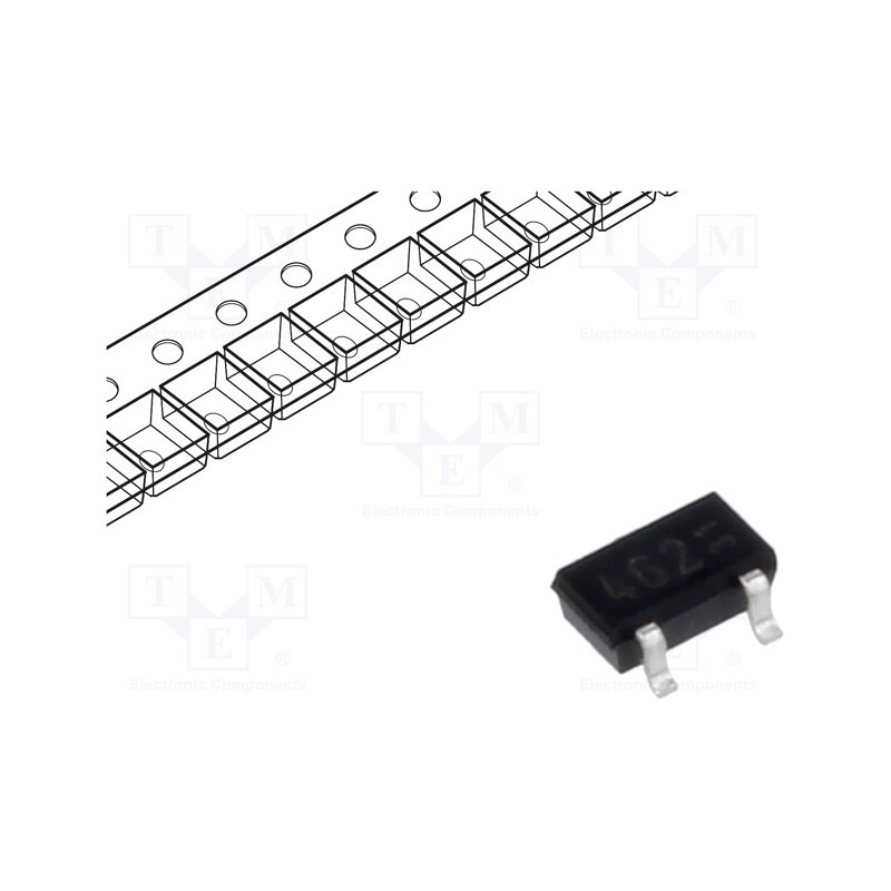 10 pcs : TLE49462KHTSA1 - Sensor: Hall, latch, SC59, -3.5÷3.5mT, Usup: 2.7÷18VDC, SMT