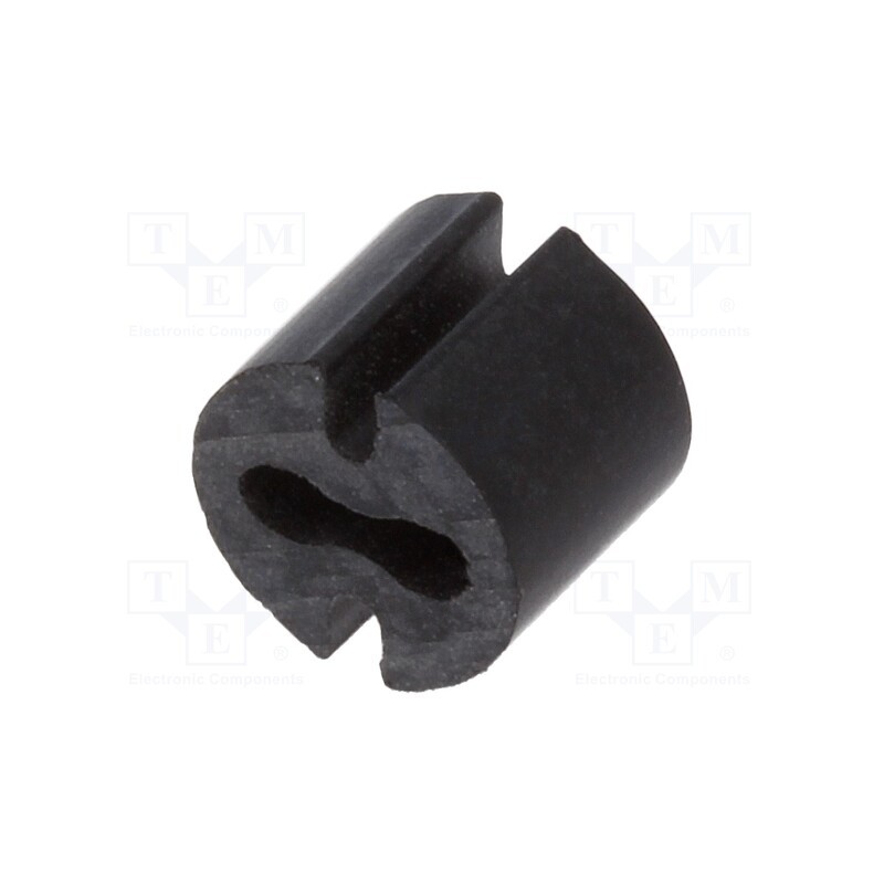 50 pcs : 8GE04V80548 - Spacer sleeve, LED, Øout: 4.8mm, ØLED: 3mm, L: 4mm, black, UL94V-0