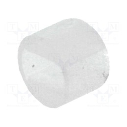 100 pcs : FIX-LEDS-3 - Spacer sleeve, LED, Øout: 4mm, ØLED: 3mm, L: 3mm, natural, UL94V-2