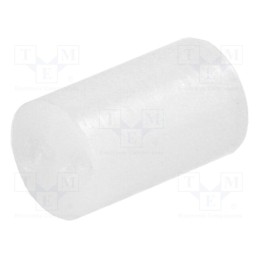 100 pcs : FIX-LED-8 - Spacer sleeve, LED, Øout: 5mm, ØLED: 5mm, L: 8mm, natural, UL94V-2