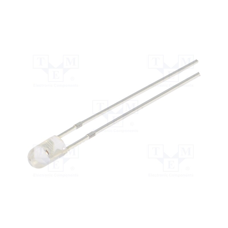 10 pcs : OS5RKP3E31B - LED, 3mm, red, 8400÷10000mcd, 30°, Front: convex, 2.1÷2.6V, -30÷85°C