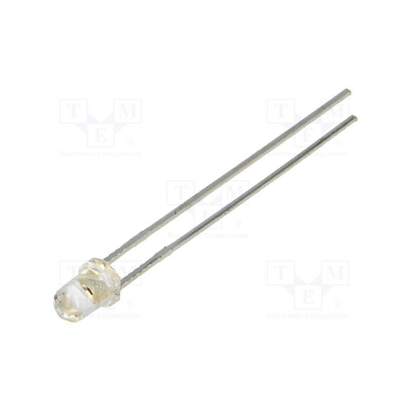 10 pcs : LL-304UAC4B-4AD - LED, 3mm, orange, 1300mcd, 20°, Front: convex, 1.6÷2.5V
