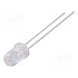 10 pcs : LL-504BC2E-B4-1GC - LED, 5mm, blue, 3800÷5500mcd, 15°, Front: convex, 2.8÷4V