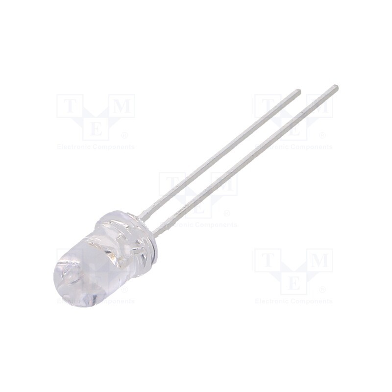 10 pcs : LL-504BC2E-B4-1GC - LED, 5mm, blue, 3800÷5500mcd, 15°, Front: convex, 2.8÷4V