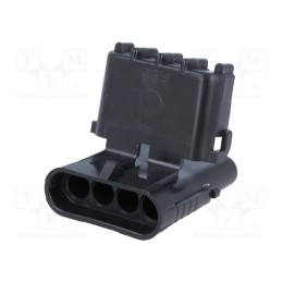 10 pcs : 12010974 - Connector: wire-wire, Weather Pack, male, plug, for cable, PIN: 4