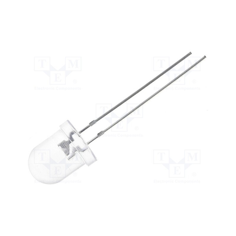 10 pcs : OSPG8131A-OP - LED, 8mm, green, 3000÷5800mcd, 30°, Front: convex, 2.8÷4V