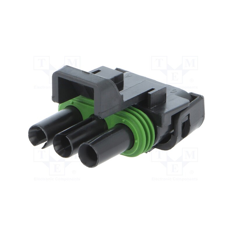 10 pcs : 12020829 - Connector: wire-wire, Weather Pack, female, plug, for cable, PIN: 3