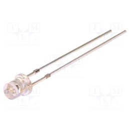 10 pcs : OSG5DA34E1A - LED, 3mm, green, 1560÷200mcd, 140°, Front: flat, 2.9÷3.6V