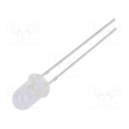 10 pcs : OS5OPM51A5A - LED, 5mm, orange, 2180÷3000mcd, 100°, Front: convex, 2.1÷2.6V