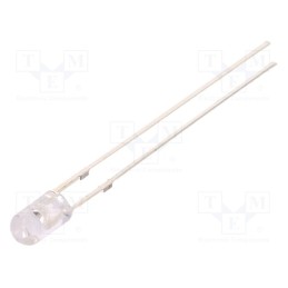 10 pcs : OSG5DA3E31B - LED, 3mm, green, 8400÷10000mcd, 30°, Front: convex, No.of term: 2