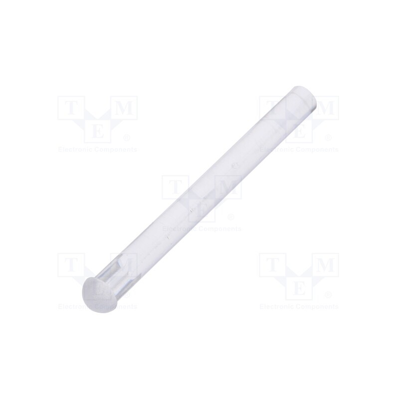 50 pcs : FIX-LEM-67-27.5 - Fiber for LED, round, Ø3.2mm, Front: convex, straight, UL94V-2