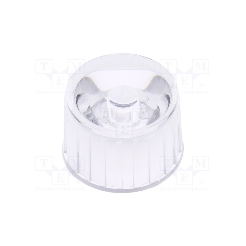 50 pcs : OEHW2090GF - LED lens, round, colourless, 90°, with holder