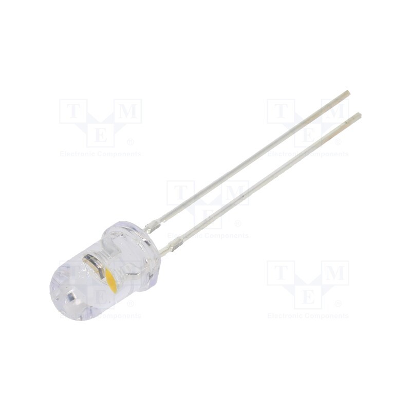 10 pcs : OSY5PAA131B - LED, 10mm, yellow, 10000÷12000mcd, 30°, Front: convex, 1.8÷2.6V