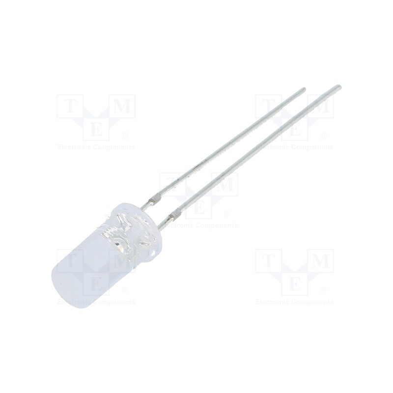10 pcs : OSB5SA5TC5A - LED, 5mm, blue, 500÷750mcd, 120°, Front: flat, 2.7÷3.4V