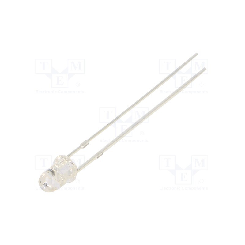10 pcs : OSB5SP3131A-6.8HZ - LED, 3mm, blue, blinking, 1560÷2180mcd, 30°, 3÷5V, 20mA, 6.8Hz
