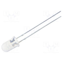 10 pcs : OSYYJ25111A - LED, 5mm, yellow, 4200÷5800mcd, 15°, Front: convex, 1.8÷2.6V