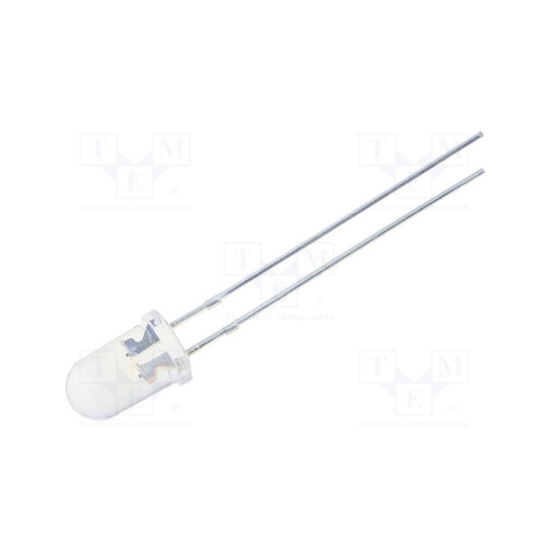 10 pcs : OSYYJ25111A - LED, 5mm, yellow, 4200÷5800mcd, 15°, Front: convex, 1.8÷2.6V
