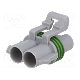 10 pcs : 12147067 - Connector: automotive, Ducon 6.3, female, plug, for cable, PIN: 2