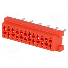 10 pcs : 1-215079-2 - Micro-MaTch, socket, female, PIN: 12, THT, on PCBs, Layout: 2x6