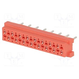 10 pcs : 1-215079-6 - Micro-MaTch, socket, female, PIN: 16, THT, on PCBs, Layout: 2x8
