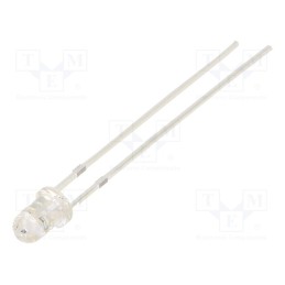 10 pcs : OSR5MP3131A-6.8HZ - LED, 3mm, red, blinking, 4200÷5800mcd, 30°, 3÷5V, 20mA, Front: convex