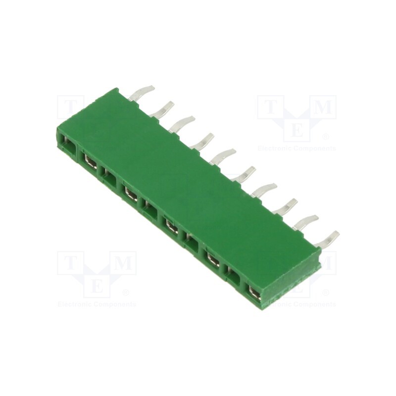 10 pcs : 1-215297-0 - Socket, wire-board, female, HV-100, 2.54mm, PIN: 10, THT, straight