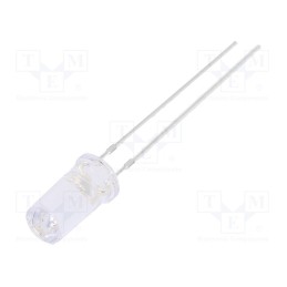 10 pcs : OSB5SA5T51A - LED, 5mm, blue, 500÷750mcd, 50°, Front: flat, 2.8÷3.6V, No.of term: 2