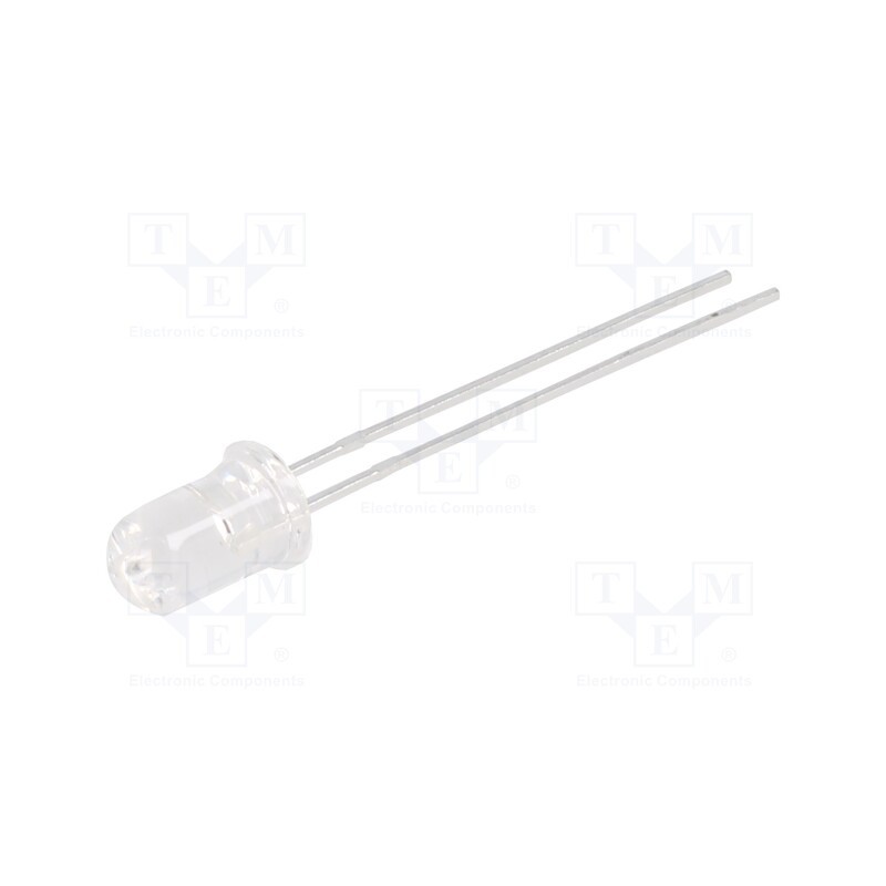 10 pcs : LTE-4208 - IR transmitter, 5mm, 940nm, transparent, 20°, THT, 20mA, 1.2÷1.6V