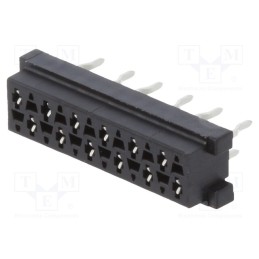 10 pcs : 1-2178710-2 - Micro-MaTch, socket, female, PIN: 12, THT, on PCBs, Layout: 2x6