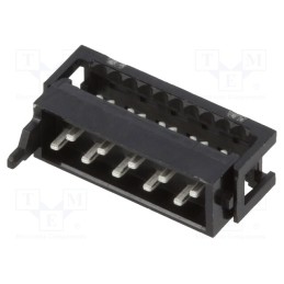 10 pcs : 1-2178712-0 - Micro-MaTch, plug, male, PIN: 10, IDC, for ribbon cable, Layout: 2x5