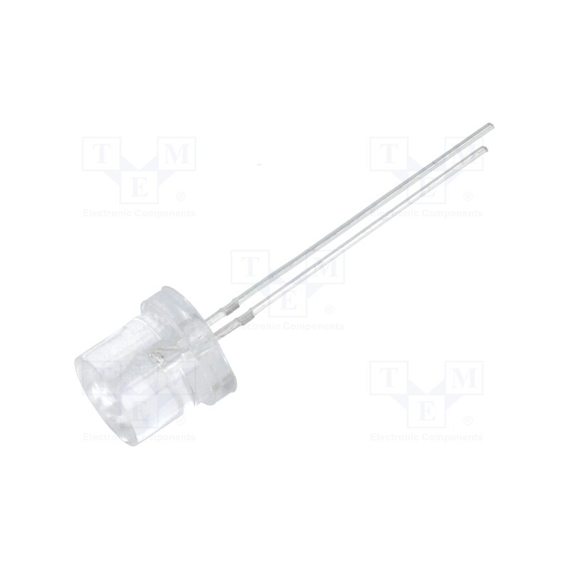 10 pcs : OSB5SA82E1A - LED, 8mm, blue, 330÷500mcd, 140°, Front: flat, 2.9÷3.6V