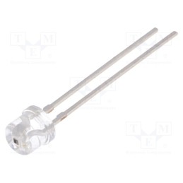 10 pcs : TEPT5700 - Phototransistor, 5mm, λp max: 570nm, 1.5V, 50°, Lens: transparent