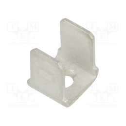 10 pcs : 1229 - Terminal: flat, 6.4mm, 0.8mm, male, M3, double, screw, brass, tinned