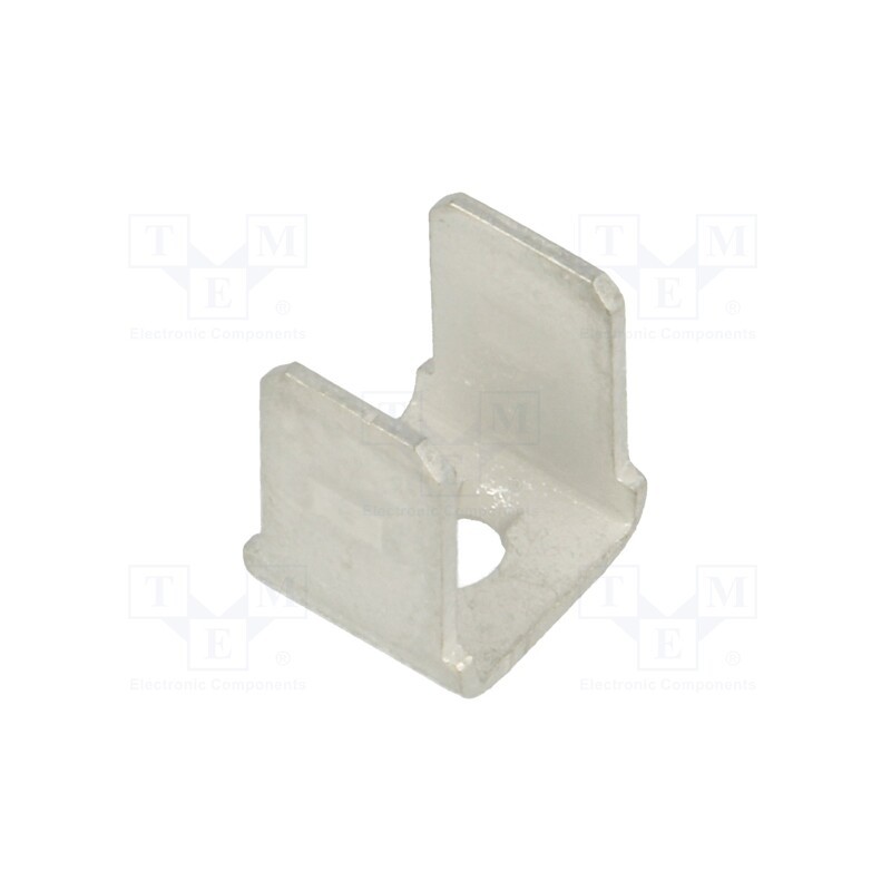 10 pcs : 1229 - Terminal: flat, 6.4mm, 0.8mm, male, M3, double, screw, brass, tinned