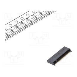 10 pcs : 123A-21A00 - Connector: M.2 (NGFF), horizontal, SMT, gold flash, PIN: 67, 0.5A