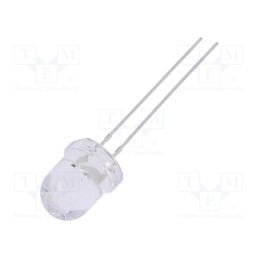 10 pcs : OSR5PA8131A-12V - LED, 8mm, red, 2180÷3000mcd, 30°, Front: convex, 12V, No.of term: 2