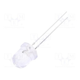 10 pcs : OSB5SA8131A-12V - LED, 8mm, blue, 1560÷2180mcd, 30°, Front: convex, 12V, No.of term: 2