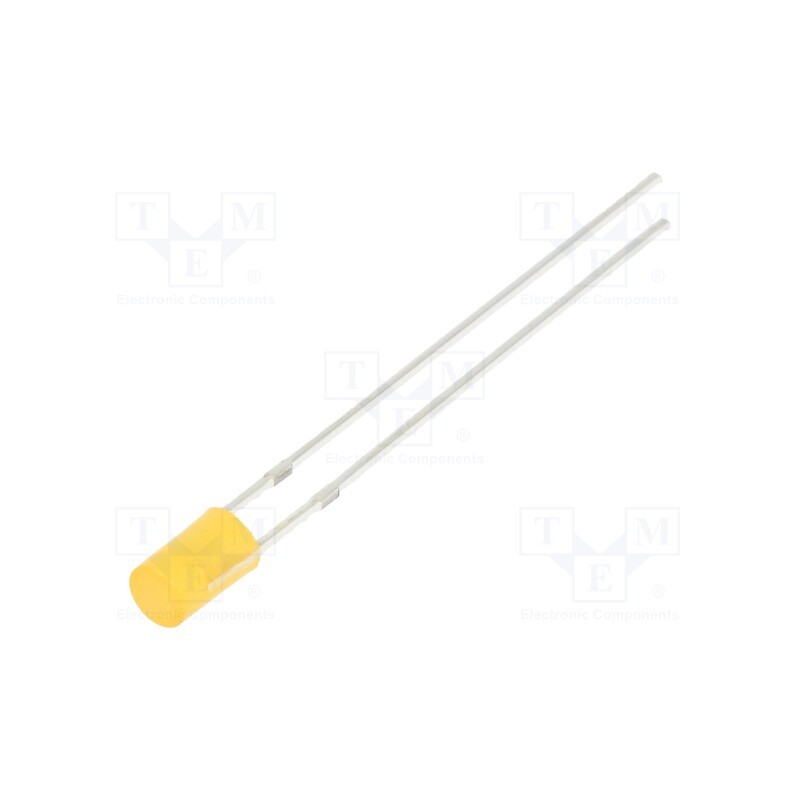 10 pcs : OSO5PA3HE4B - LED, 3mm, orange, 330÷500mcd, 140°, Front: flat, 1.8÷2.6V