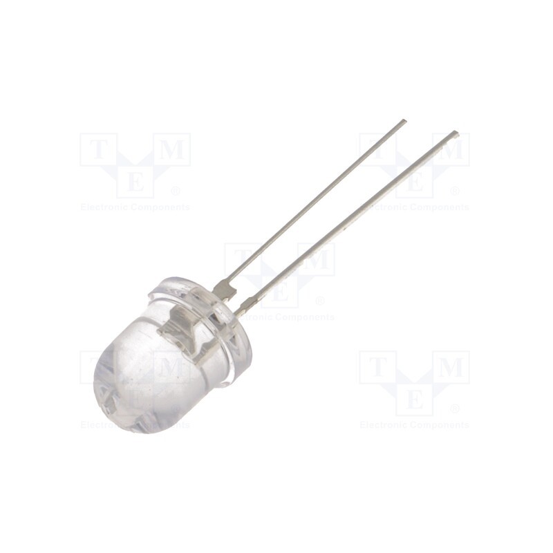 10 pcs : OS5OEA8131P - LED, 8mm, orange, 35000÷40000mcd, 30°, Front: convex, 2÷2.8V