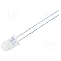 10 pcs : OSRRJ25111A - LED, 5mm, red, 4200÷5800mcd, 15°, Front: convex, 1.8÷2.6V