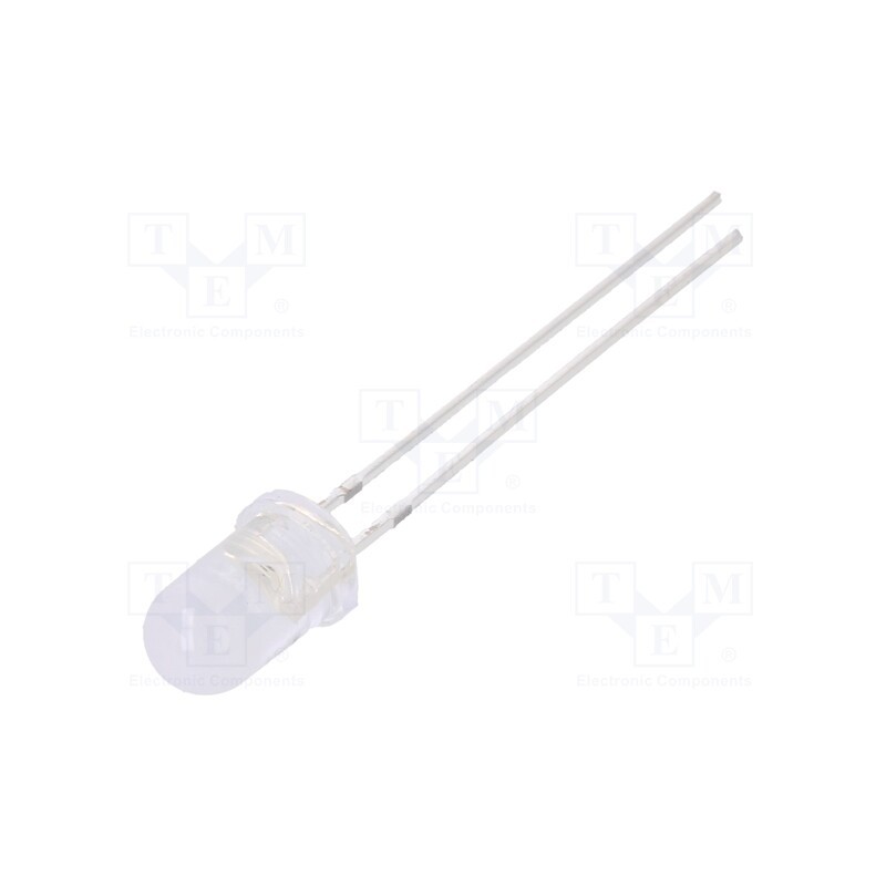 10 pcs : OS5OAA51A5A - LED, 5mm, orange, 4200÷5800mcd, 100°, Front: convex, 1.8÷2.6V