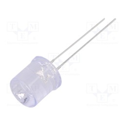 10 pcs : OSB5SAA6A1A - LED, 10mm, blue, 750÷1120mcd, 100°, Front: flat, 2.7÷3.4V