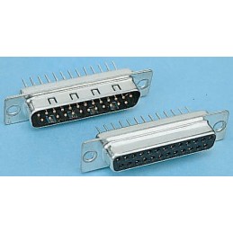 1 pcs - Harting 37 Way Through Hole D-sub Connector Plug, 2.76mm Pitch