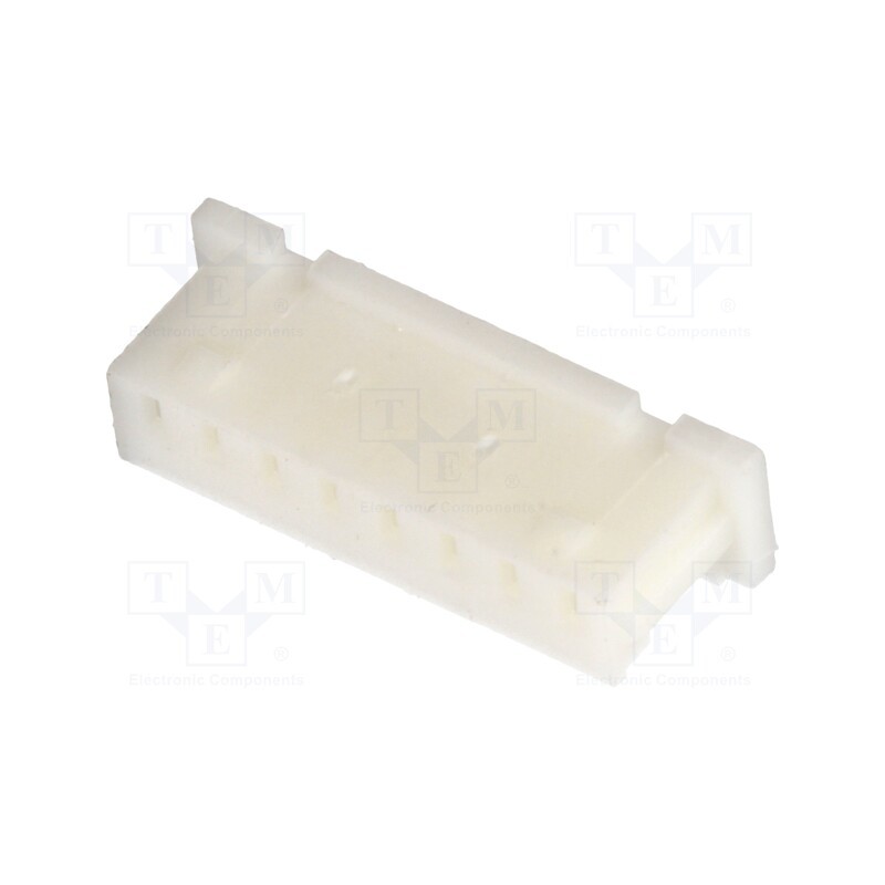 50 pcs : 125CH-B-08 - Plug, wire-board, female, 1.25mm, PIN: 8, w/o contacts, for cable