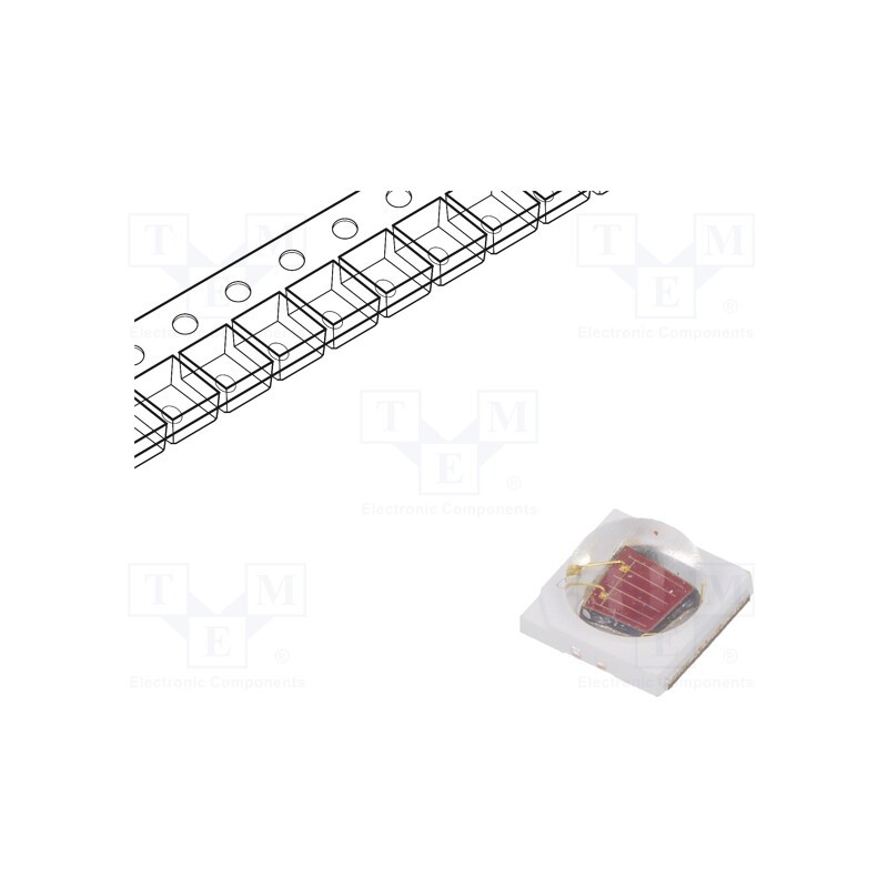 10 pcs : PK2N-3LEE-HSD - Power LED, cherry red, 130°, 700mA, λd: 720÷740nm, Pmax: 3W, 3535