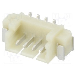 10 pcs : 125SH-A-04-TS-SMT - Socket, wire-board, male, 1.25mm, PIN: 4, SMT, 125V, 1A, tinned